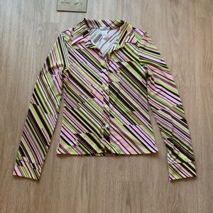 Vintage Poof! Retro Button Down Top